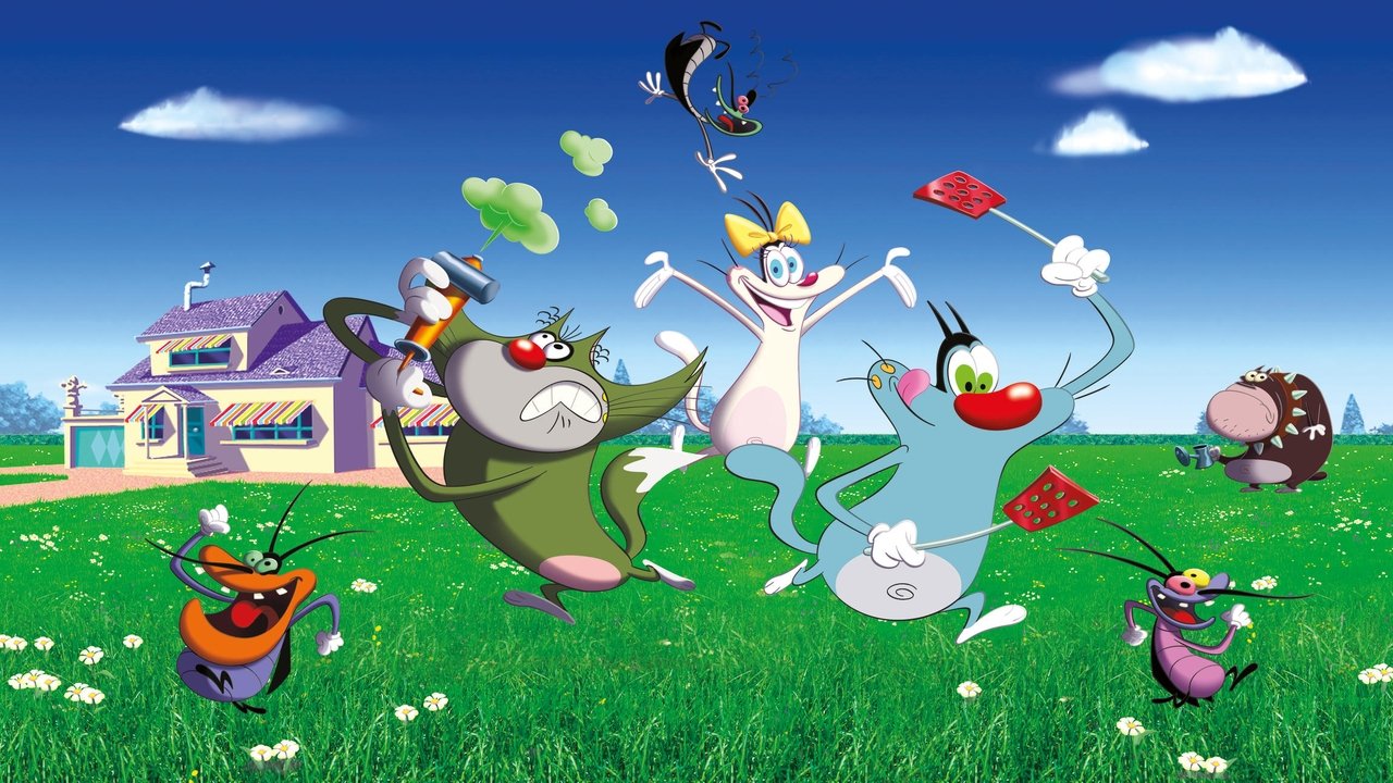 TV show poster for Oggy and the Cockroaches — Animation, Comedy, Kids, Family.